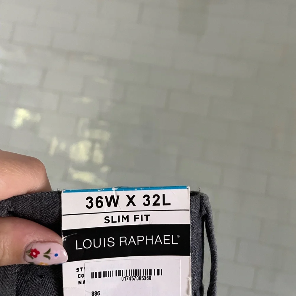 NWT Louis Raphael Comfort Stretch Dress Slim Fit Pant